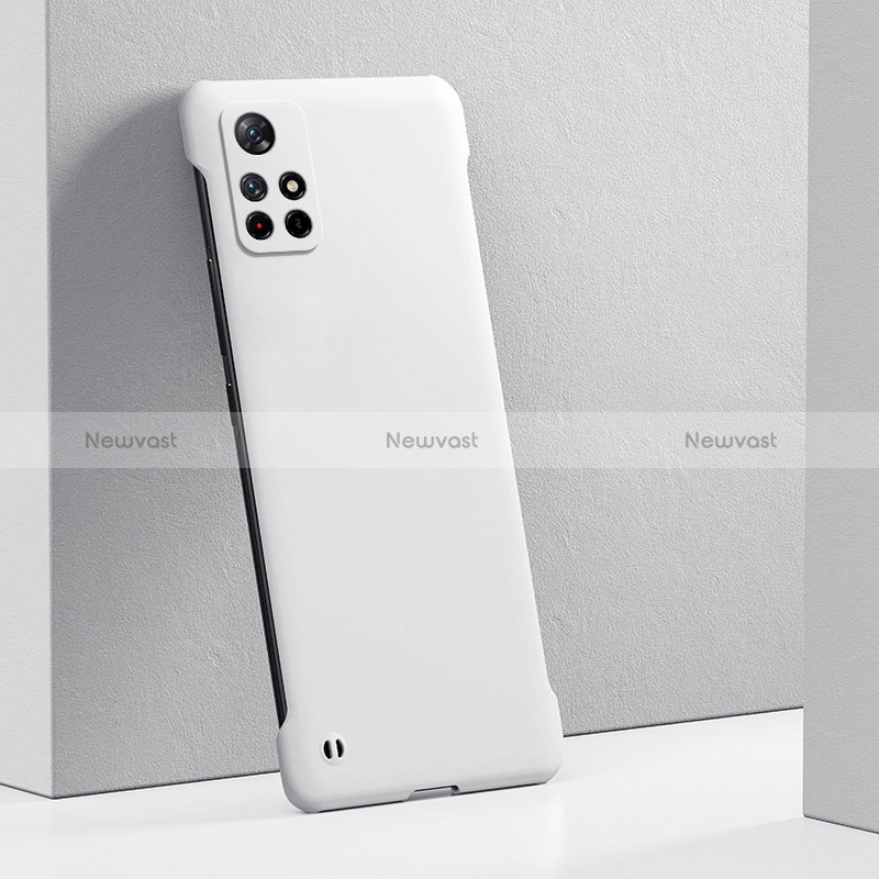 Hard Rigid Plastic Matte Finish Case Back Cover YK4 for Xiaomi Redmi Note 11 Pro+ Plus 5G White