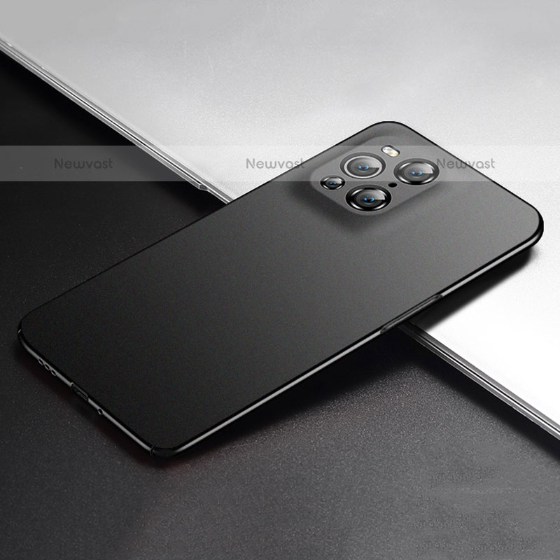 Hard Rigid Plastic Matte Finish Case Back Cover YK5 for Oppo Find X3 Pro 5G Black