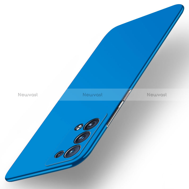 Hard Rigid Plastic Matte Finish Case Back Cover YK5 for Oppo Reno6 Pro+ Plus 5G Blue