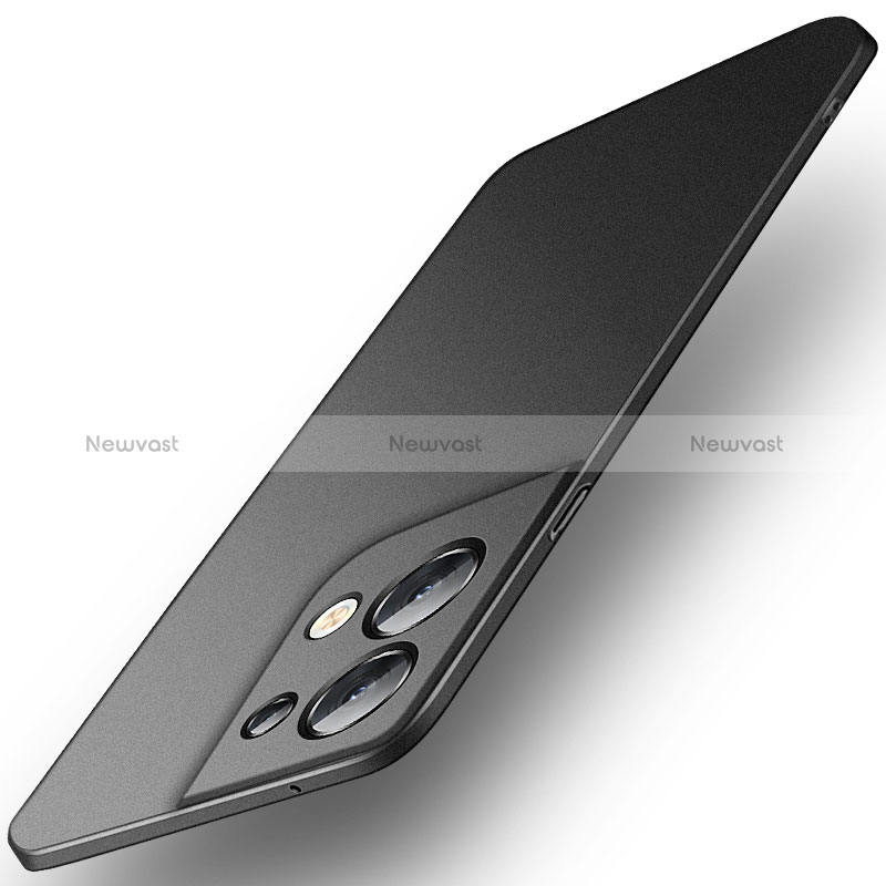 Hard Rigid Plastic Matte Finish Case Back Cover YK5 for Oppo Reno9 5G Black