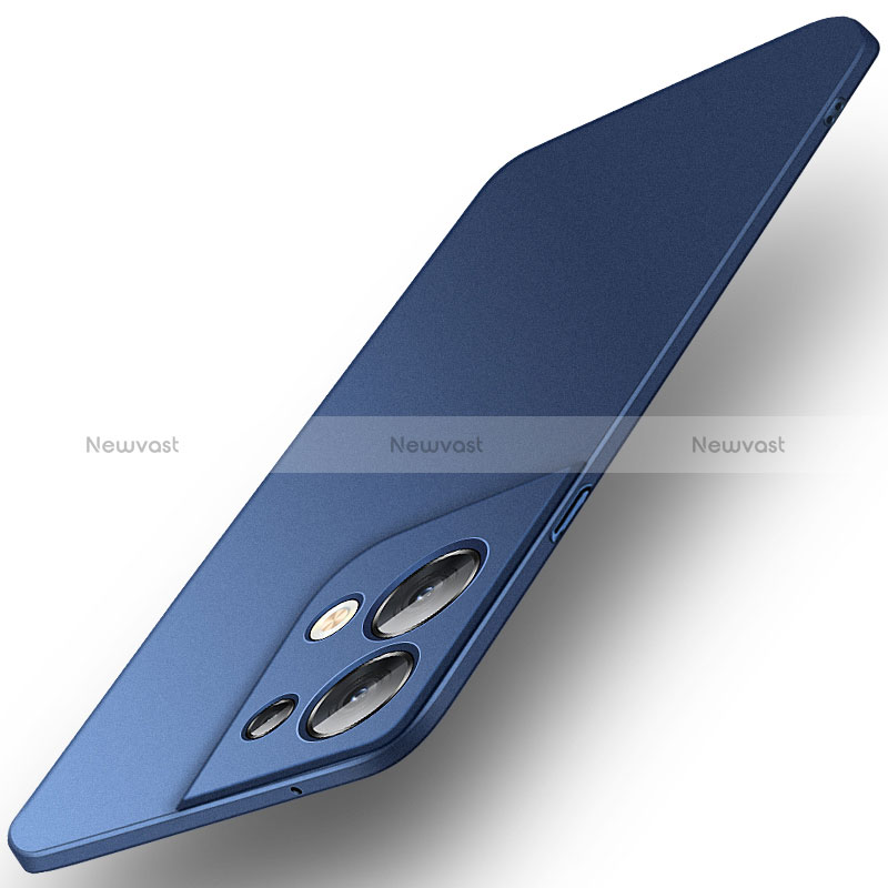 Hard Rigid Plastic Matte Finish Case Back Cover YK5 for Oppo Reno9 5G Blue