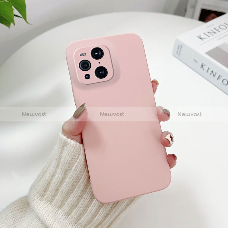 Hard Rigid Plastic Matte Finish Case Back Cover YK6 for Oppo Find X3 5G Pink