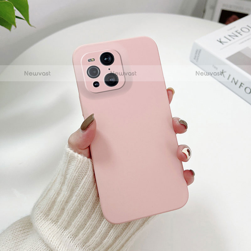 Hard Rigid Plastic Matte Finish Case Back Cover YK6 for Oppo Find X3 Pro 5G Pink