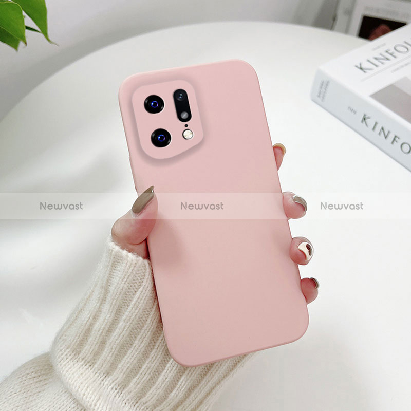 Hard Rigid Plastic Matte Finish Case Back Cover YK6 for Oppo Find X5 5G Pink