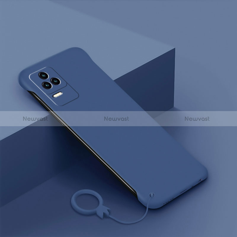 Hard Rigid Plastic Matte Finish Case Back Cover YK7 for Xiaomi Poco F4 5G Blue