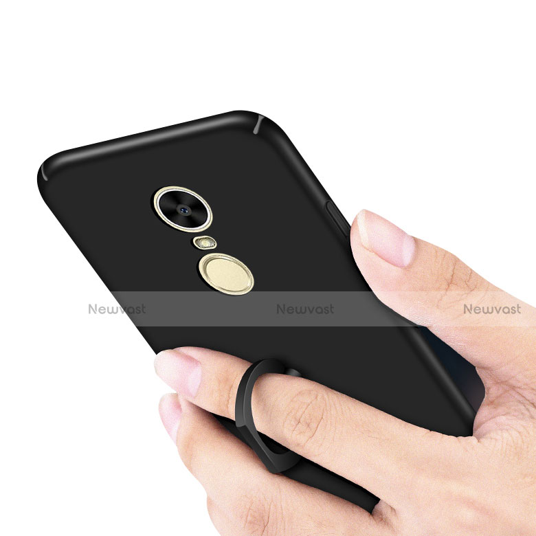 Hard Rigid Plastic Matte Finish Case Cover with Finger Ring Stand A01 for Huawei Enjoy 6