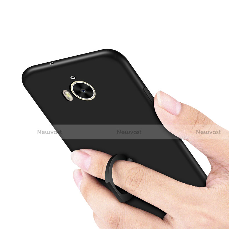 Hard Rigid Plastic Matte Finish Case Cover with Finger Ring Stand A01 for Huawei Nova Young