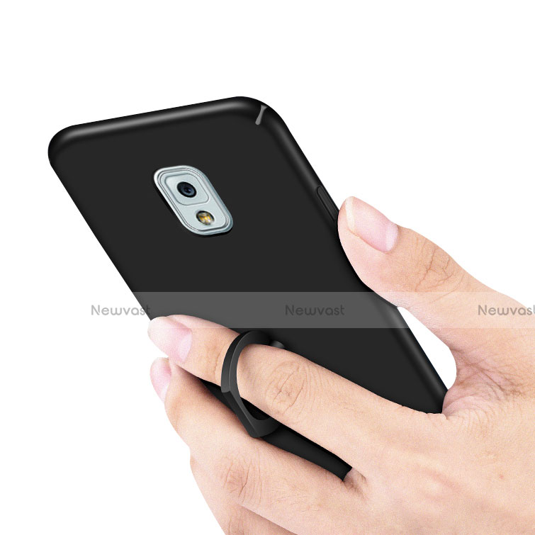 Hard Rigid Plastic Matte Finish Case Cover with Finger Ring Stand A01 for Samsung Galaxy Note 4 Duos N9100 Dual SIM