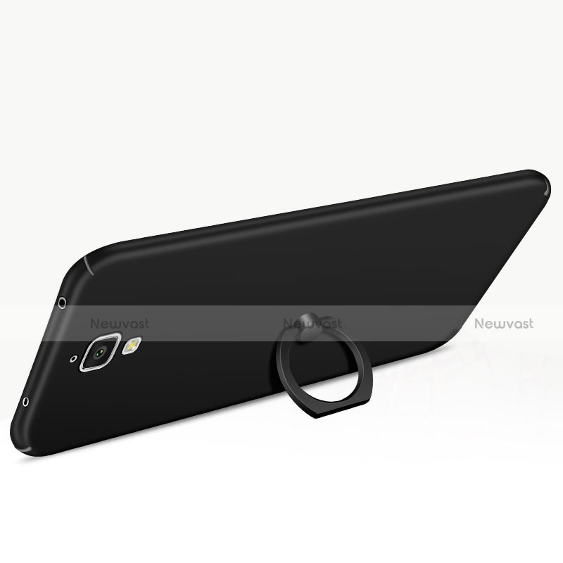 Hard Rigid Plastic Matte Finish Case Cover with Finger Ring Stand A01 for Xiaomi Mi 4