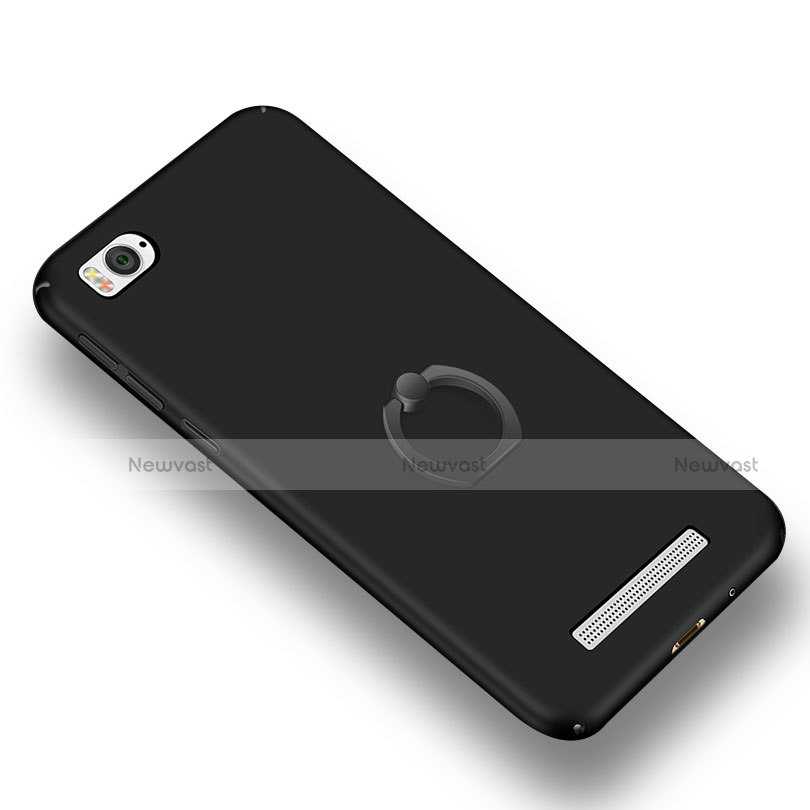 Hard Rigid Plastic Matte Finish Case Cover with Finger Ring Stand A01 for Xiaomi Mi 4C