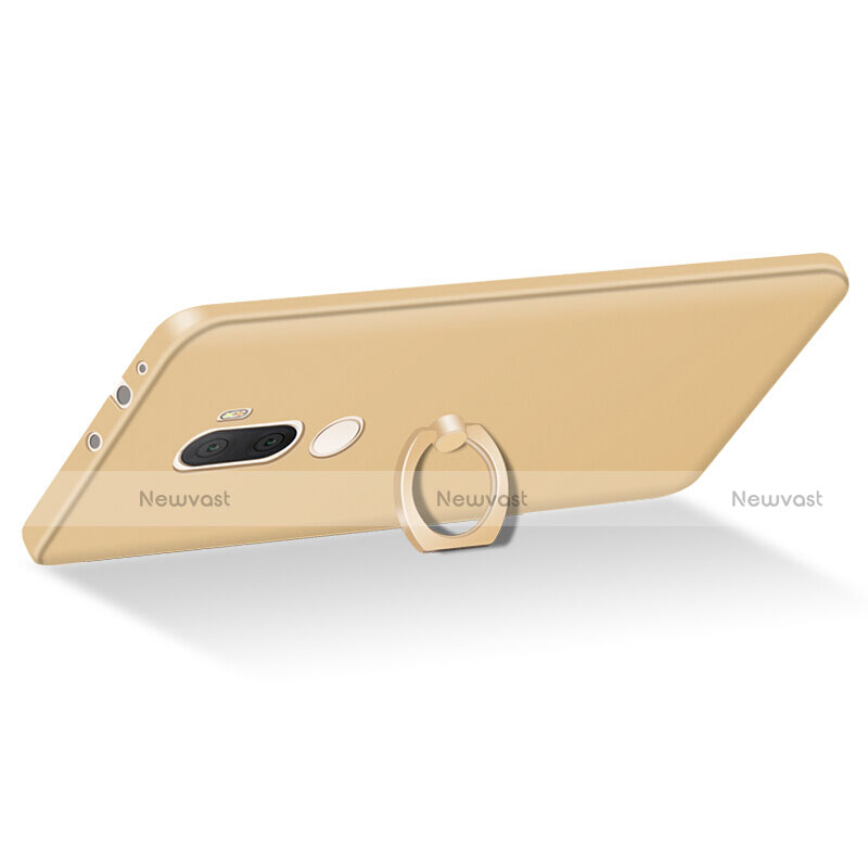 Hard Rigid Plastic Matte Finish Case Cover with Finger Ring Stand A01 for Xiaomi Mi 5S Plus