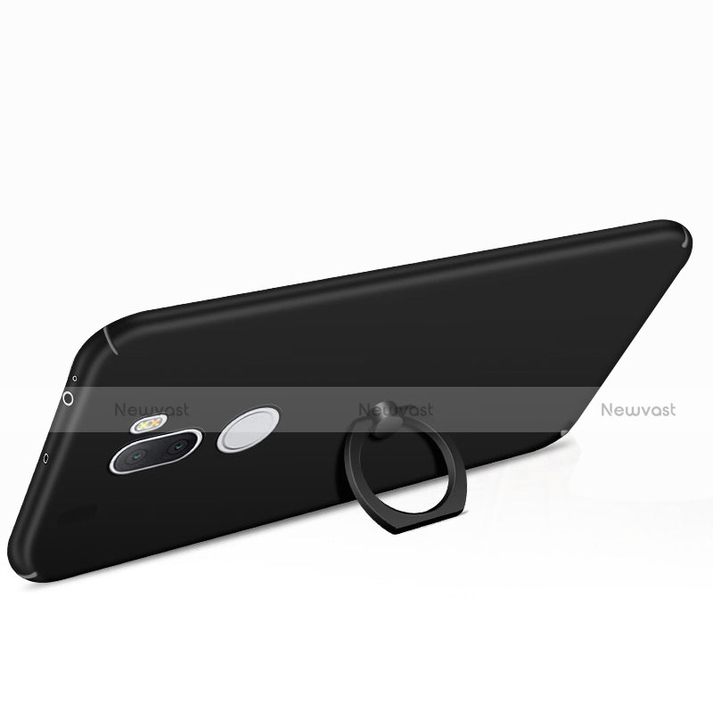 Hard Rigid Plastic Matte Finish Case Cover with Finger Ring Stand A01 for Xiaomi Mi 5S Plus