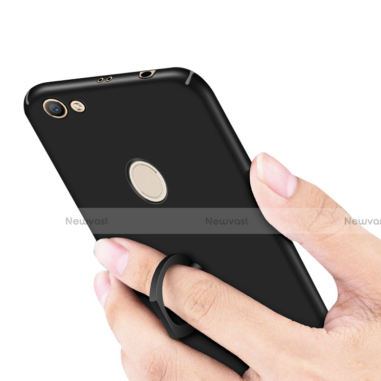 Hard Rigid Plastic Matte Finish Case Cover with Finger Ring Stand A01 for Xiaomi Redmi Note 5A Pro