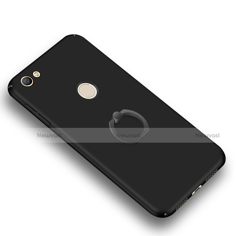 Hard Rigid Plastic Matte Finish Case Cover with Finger Ring Stand A01 for Xiaomi Redmi Note 5A Pro