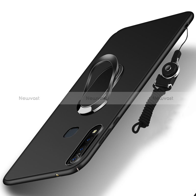 Hard Rigid Plastic Matte Finish Case Cover with Magnetic Finger Ring Stand S01 for Vivo Y19