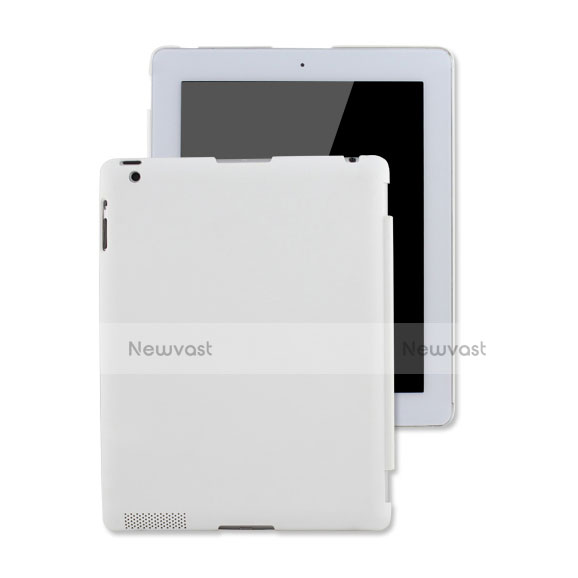 Hard Rigid Plastic Matte Finish Case for Apple iPad 2 White