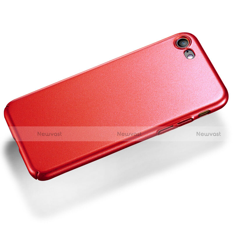 Hard Rigid Plastic Matte Finish Case for Apple iPhone SE (2020) Red