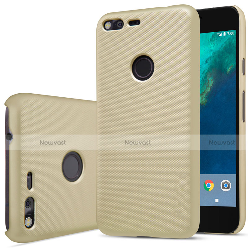 Hard Rigid Plastic Matte Finish Case for Google Pixel Gold