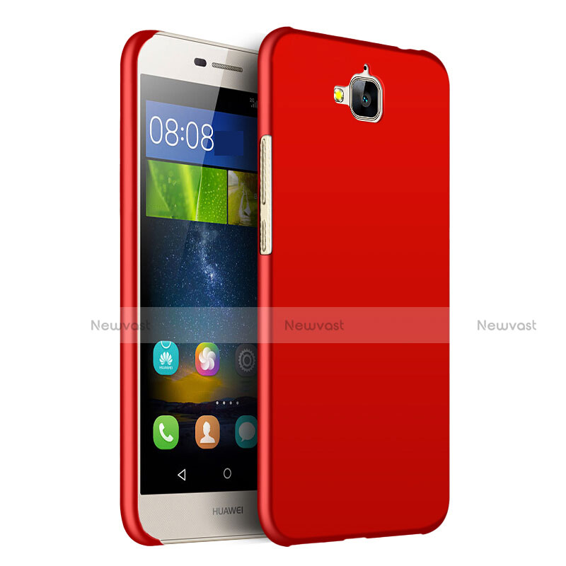 Hard Rigid Plastic Matte Finish Case for Huawei Enjoy 5 Red