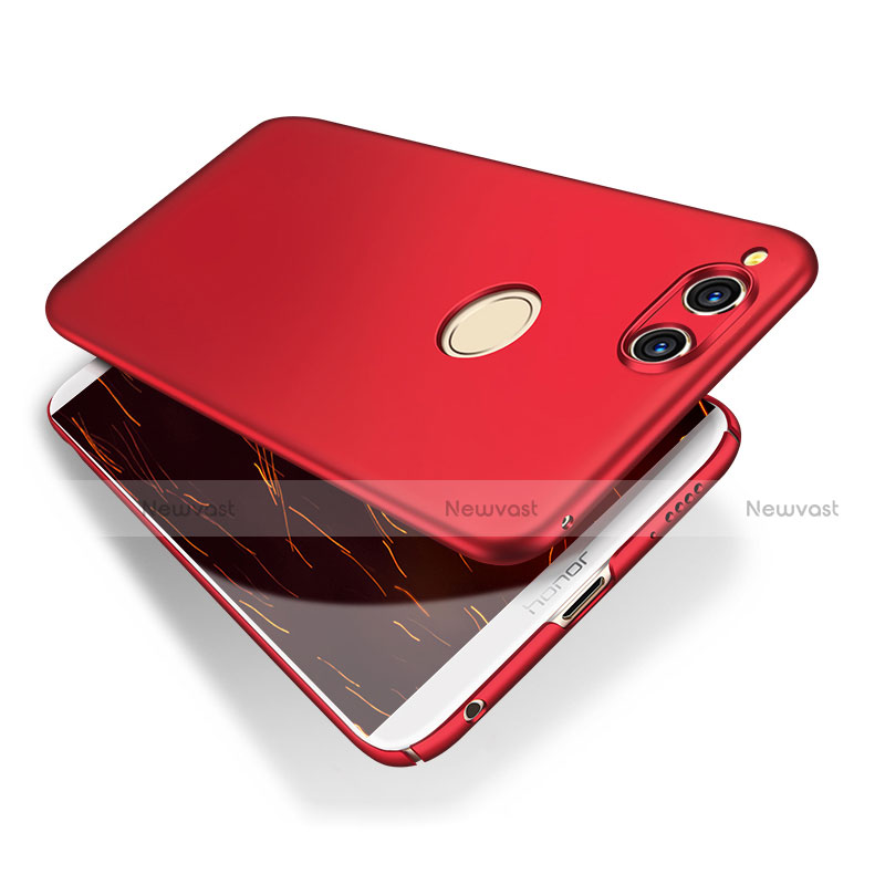 Hard Rigid Plastic Matte Finish Case for Huawei Honor 7X Red