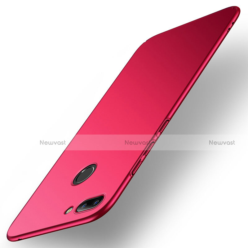 Hard Rigid Plastic Matte Finish Case for Huawei Honor 9i Red