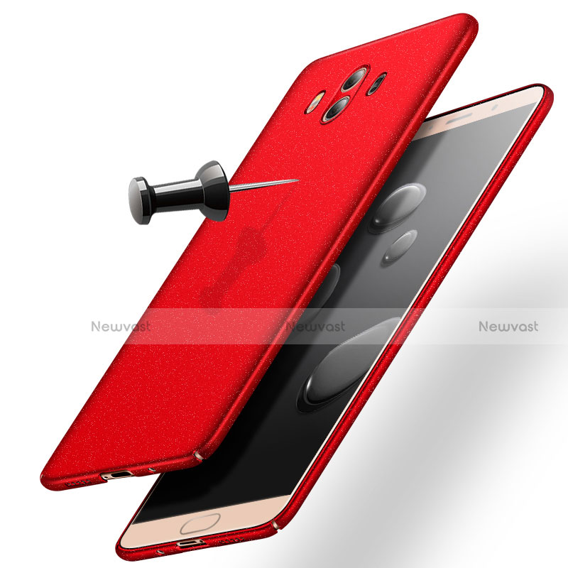 Hard Rigid Plastic Matte Finish Case for Huawei Mate 10 Red