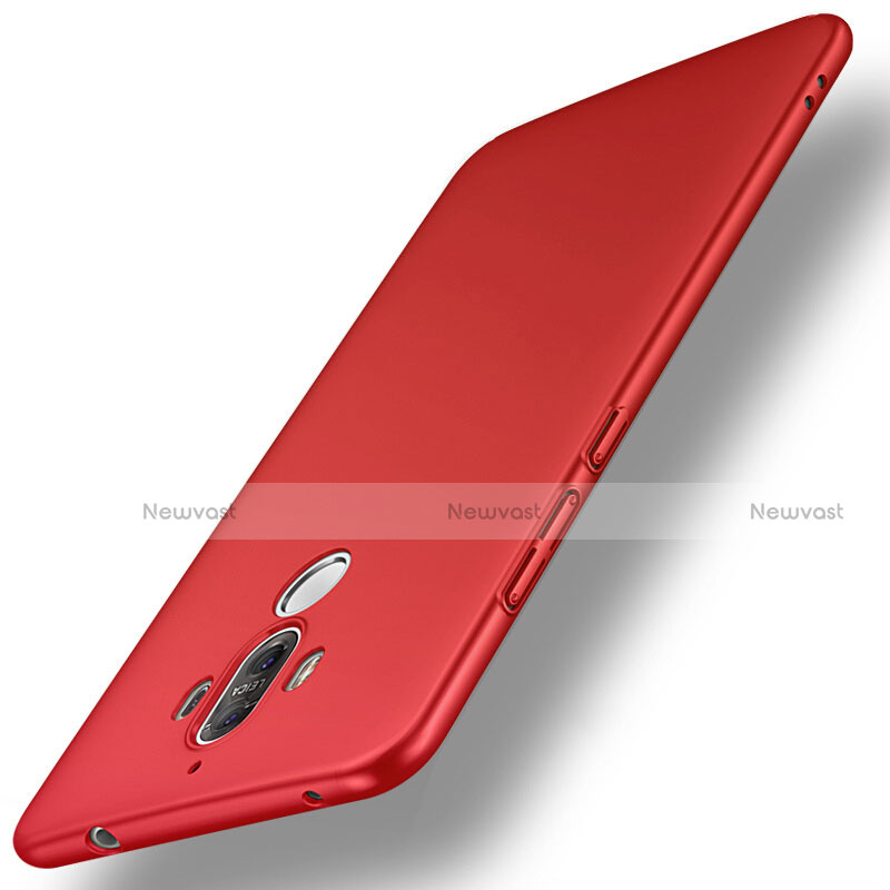 Hard Rigid Plastic Matte Finish Case for Huawei Mate 9 Red