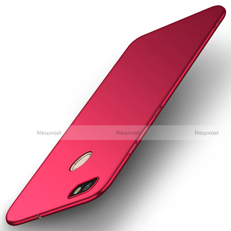 Hard Rigid Plastic Matte Finish Case for Huawei P9 Lite Mini Red