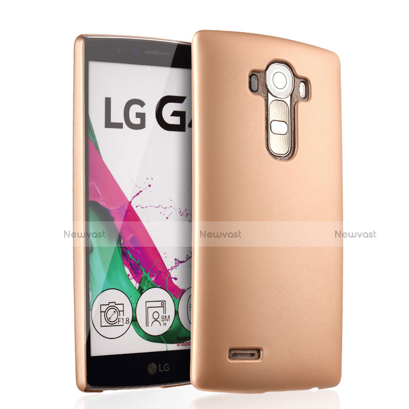 Hard Rigid Plastic Matte Finish Case for LG G4 Gold