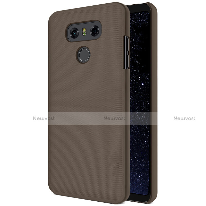 Hard Rigid Plastic Matte Finish Case for LG G6 Brown