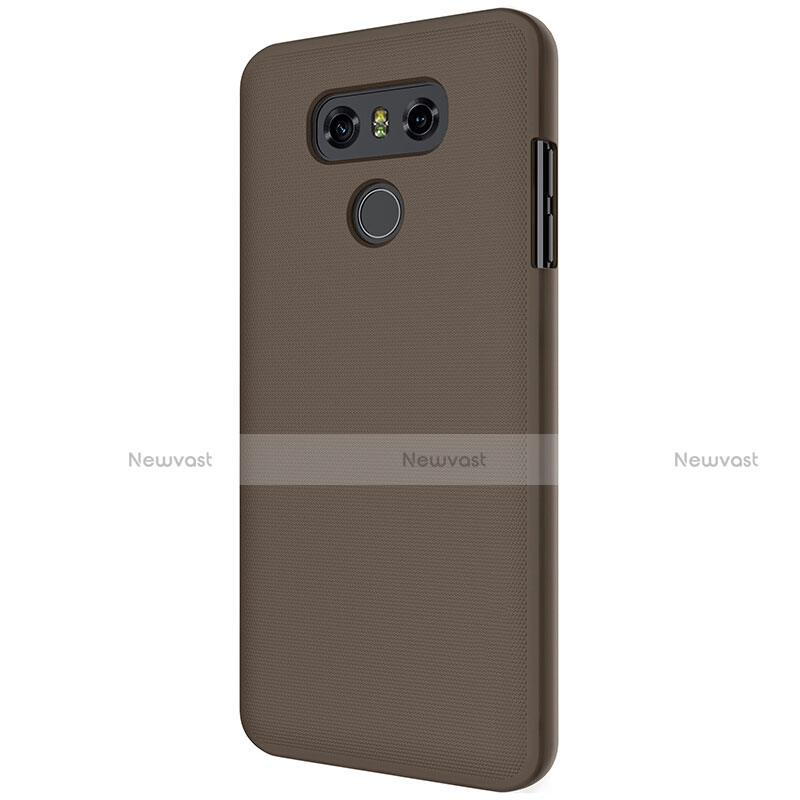 Hard Rigid Plastic Matte Finish Case for LG G6 Brown