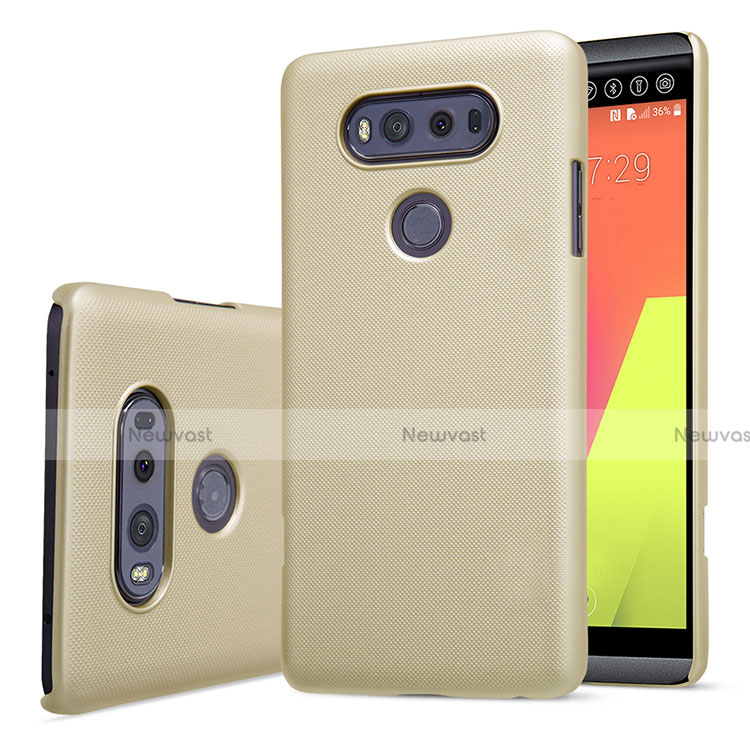 Hard Rigid Plastic Matte Finish Case for LG V20 Gold