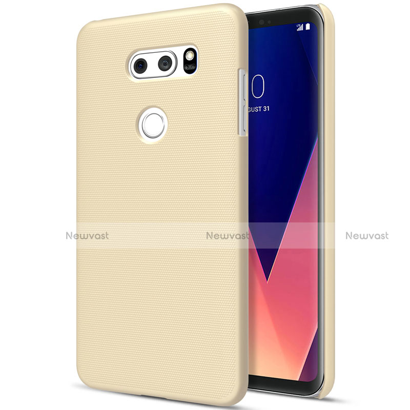 Hard Rigid Plastic Matte Finish Case for LG V30 Gold