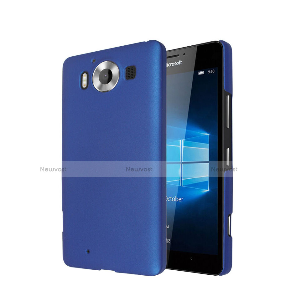 Hard Rigid Plastic Matte Finish Case for Microsoft Lumia 950 Blue