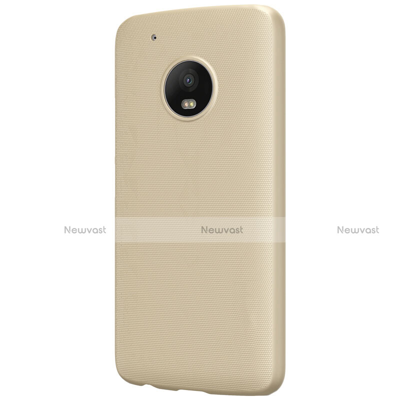 Hard Rigid Plastic Matte Finish Case for Motorola Moto G5 Plus Gold
