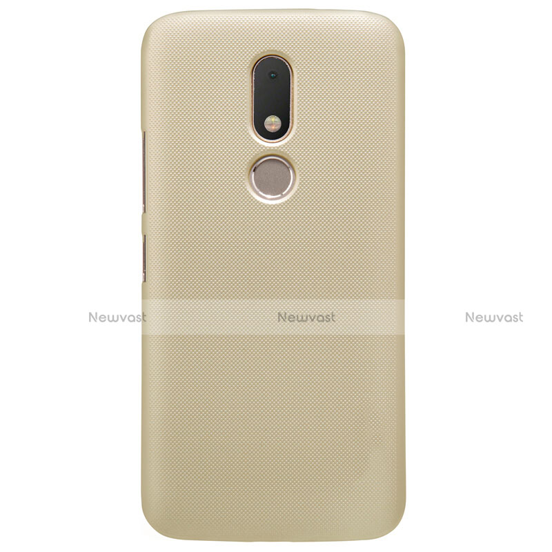 Hard Rigid Plastic Matte Finish Case for Motorola Moto M XT1662 Gold
