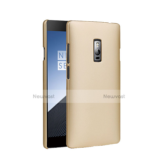 Hard Rigid Plastic Matte Finish Case for OnePlus 2 Gold