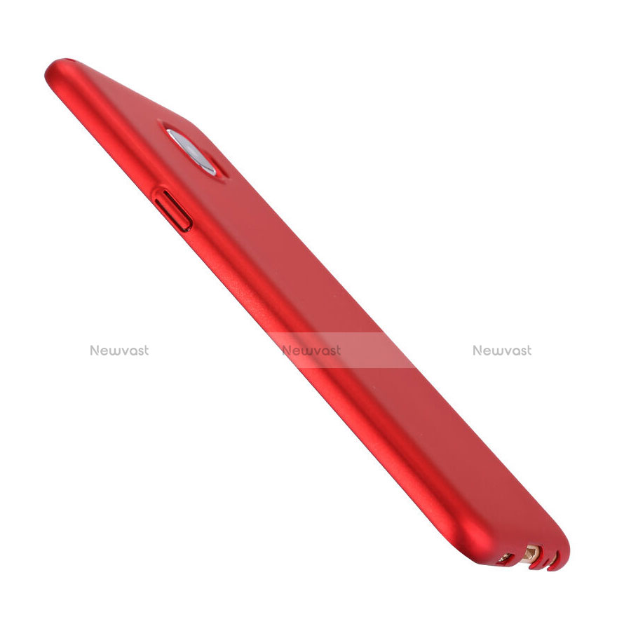 Hard Rigid Plastic Matte Finish Case for Samsung Galaxy C7 SM-C7000 Red