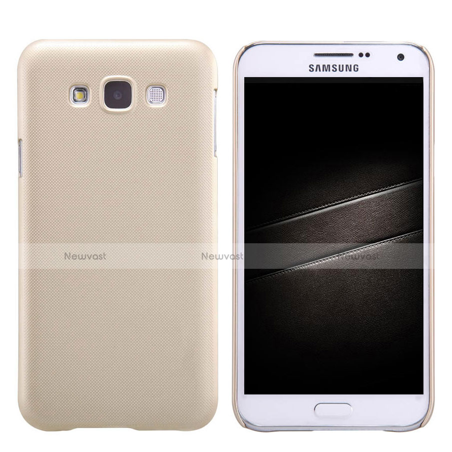 Hard Rigid Plastic Matte Finish Case for Samsung Galaxy E7 SM-E700 E7000 Gold