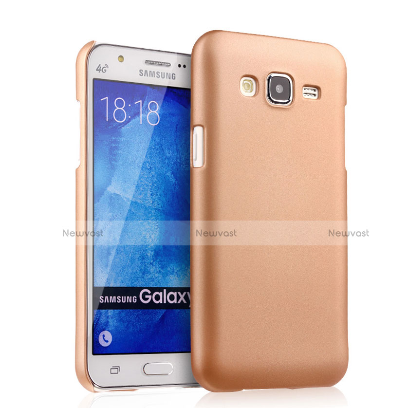 Hard Rigid Plastic Matte Finish Case for Samsung Galaxy J5 SM-J500F Gold