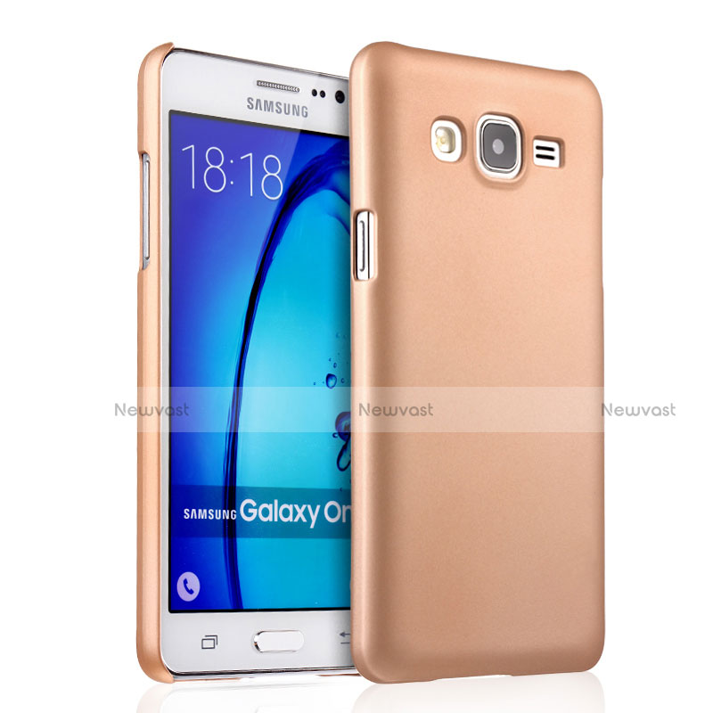 Hard Rigid Plastic Matte Finish Case for Samsung Galaxy On5 G550FY Gold