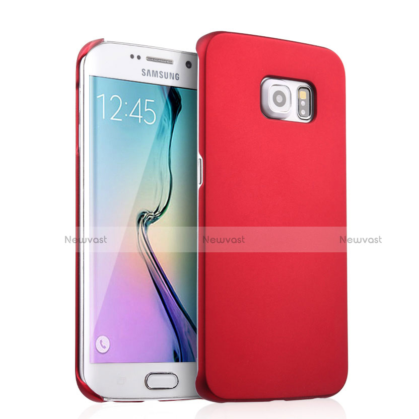 Hard Rigid Plastic Matte Finish Case for Samsung Galaxy S6 Edge SM-G925 Red