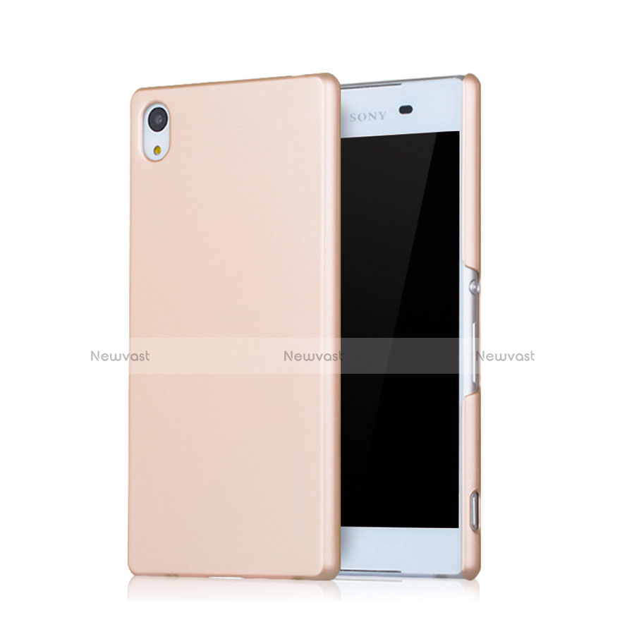 Hard Rigid Plastic Matte Finish Case for Sony Xperia Z4 Gold