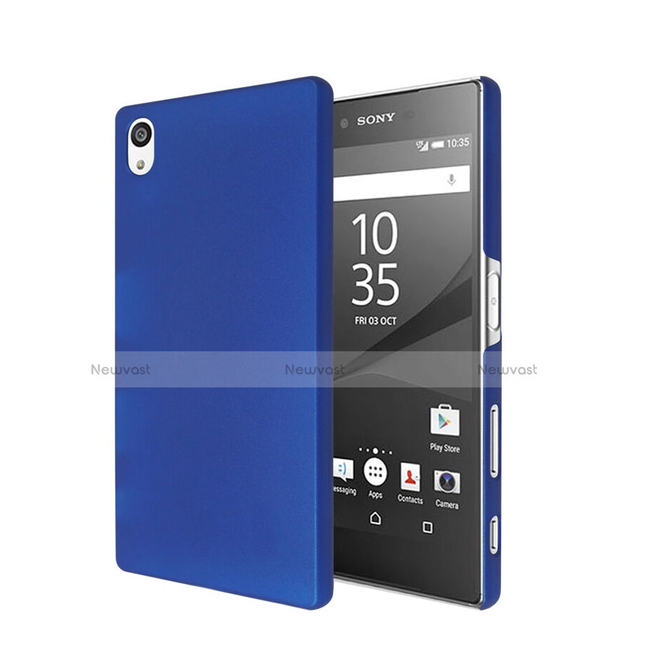 Hard Rigid Plastic Matte Finish Case for Sony Xperia Z5 Blue