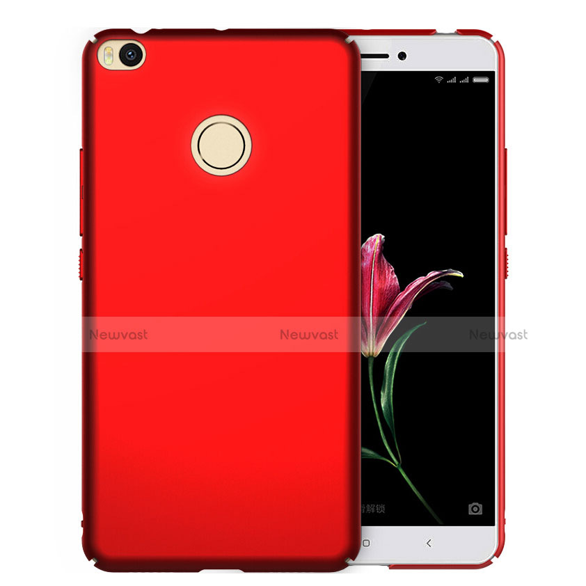 Hard Rigid Plastic Matte Finish Case for Xiaomi Mi Max 2 Red