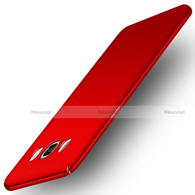 Hard Rigid Plastic Matte Finish Case M01 for Samsung Galaxy J7 (2016) J710F J710FN Red