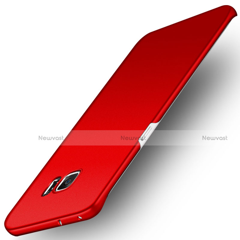 Hard Rigid Plastic Matte Finish Case M01 for Samsung Galaxy S6 Edge SM-G925 Red