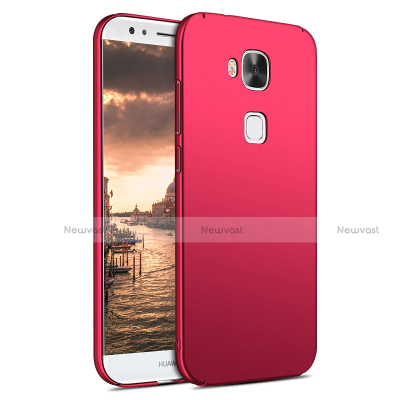 Hard Rigid Plastic Matte Finish Case M02 for Huawei G8 Red