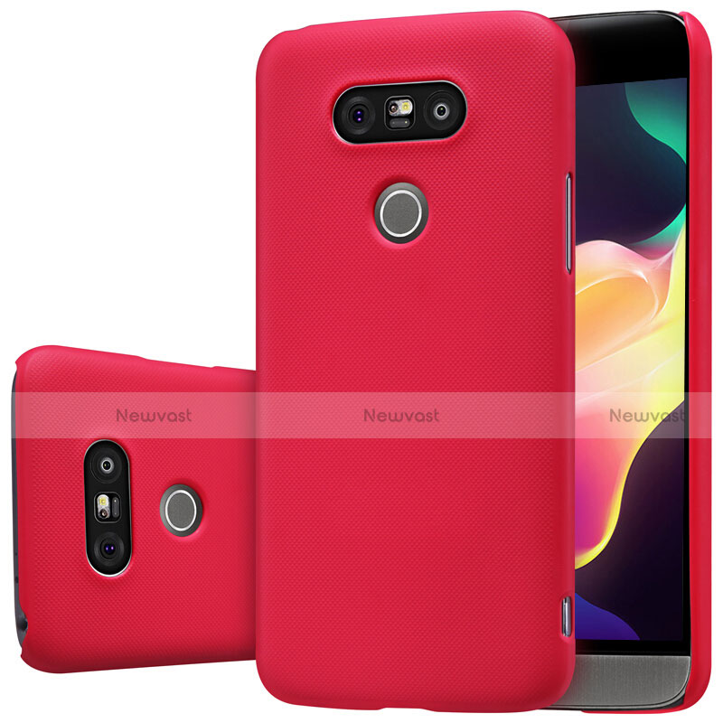 Hard Rigid Plastic Matte Finish Case R01 for LG G5 Red