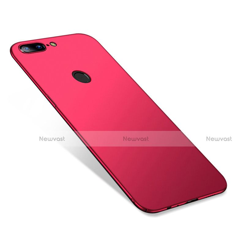 Hard Rigid Plastic Matte Finish Case R02 for OnePlus 5T A5010 Red